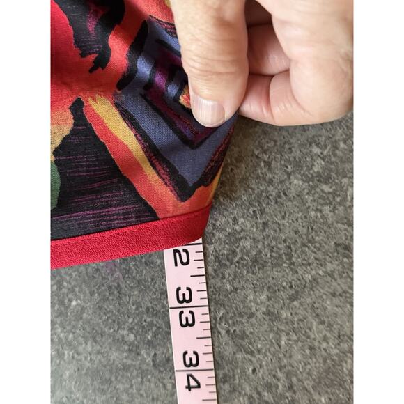 Vintage Womens ART TO WEAR Jacket Tropical Vibrant Statement Maximalist Size 14 - Picture 9 of 10